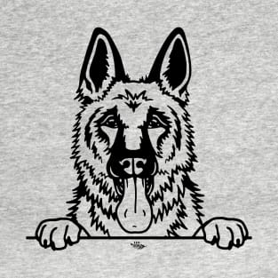 German Shepherd Illustration T-Shirt